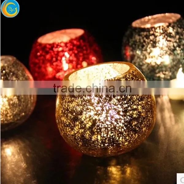Coins Bowl Glass Candle Holder for Wedding Ddecoration for Home Decor