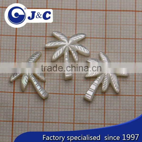 Coconut Tree Shape MOP Shell Buttons,pearl Shell Brooch photo-2