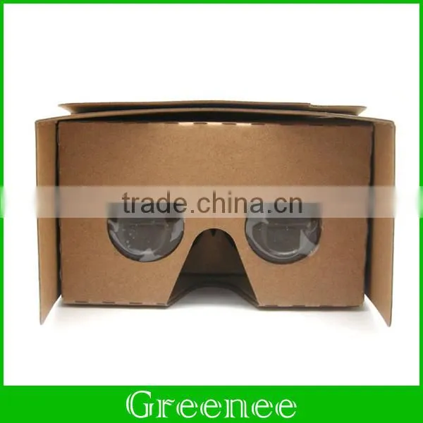 Google Yellow Cardboard VR V2.0 Virtual Reality DIY 3D Glasses for Smartphone With Headband photo-2