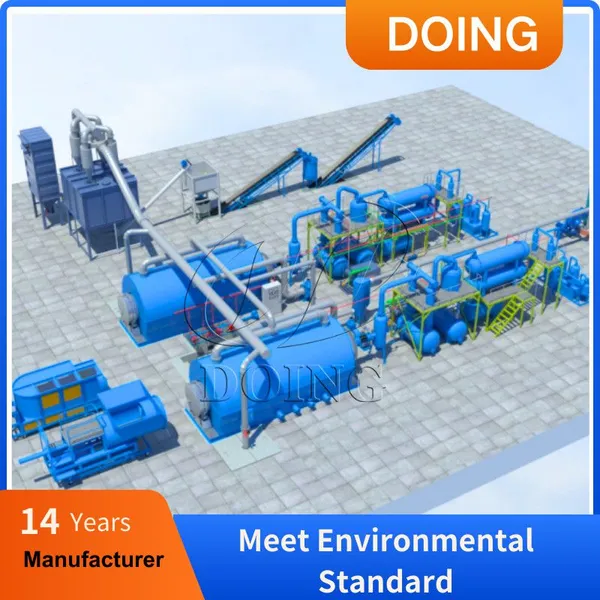 Sustainability and Emission Control Urban Waste Management Use Plastic Waste Pyrolysis Machine photo-5