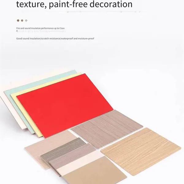 Ice and Fire Board, Class a Fireproof, e0 Grade Environmentally Friendly Decorative Panel With Calcium Silicate Substrate, Flame Retardant Board photo-4