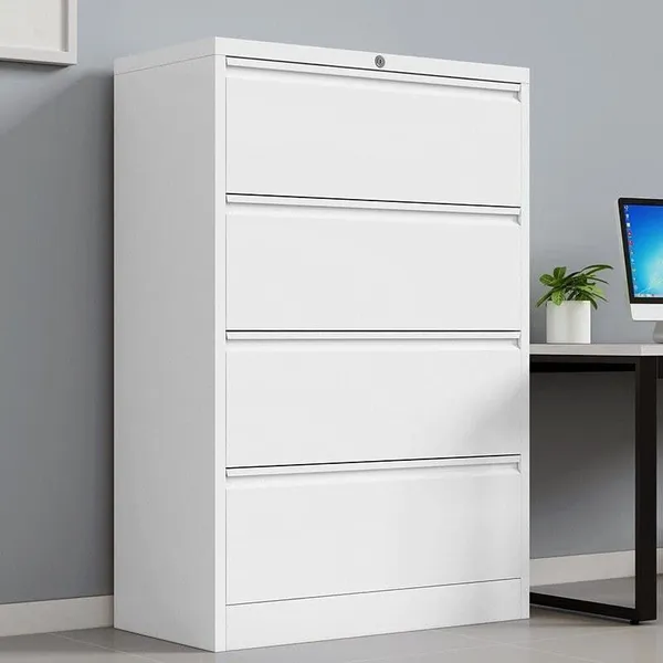 Factory Price Drawer File Cabinet Lateral Cabinet Metal 4 Drawer File Cabinet photo-3