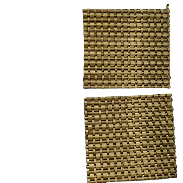 Special Offer: Bronze-colored Metal Decorative Mesh Partitions, Suitable for Hotels, Restaurants, and Elevator Curtain Walls. photo-5