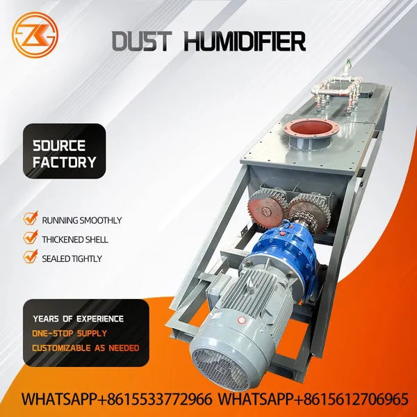 DSZ Single Shaft Dust Humidifier Small Footprint For Small Baghouse Dust Hopper Ash Wet Mixing Equipment photo-3