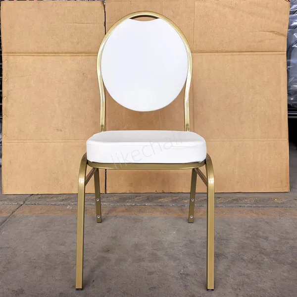 Modern Luxury High Back Outdoor Indoor Black PU Leather Banquet Chairs Hotel Chairs Wedding Dining Banquet Chairs photo-3