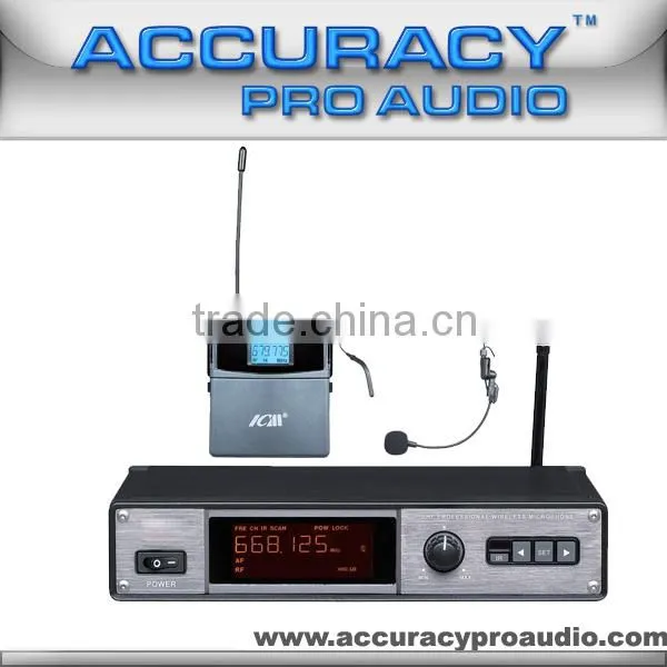 Professional Earphone Headset Wireless Mic UHF-111