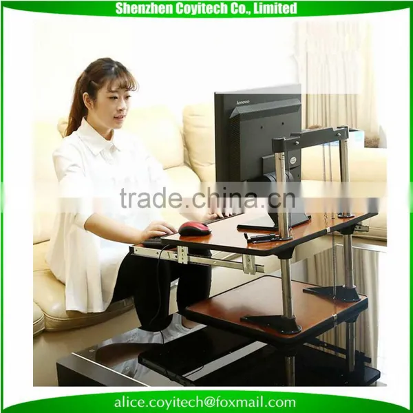 Height-adjustable Standing Desk Sit-stand Desktop Workstation Adjustable Sit to Stand Updesk