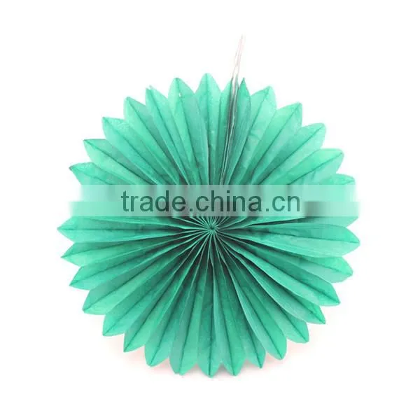 Food Grade Tissue Round Paper Fan for Party Decoration photo-5