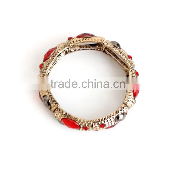 Hot Style Faux Gemstone Bangle Fashion Jewelry Bracelet photo-6