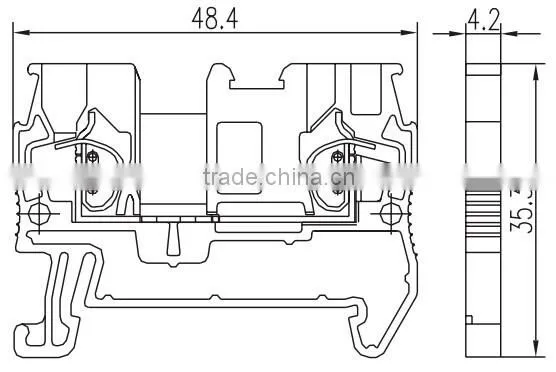ST3-1.5 Spring Clamp Din Rail Terminal Block Spring Most Popular photo-6
