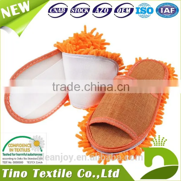 Furry Warm Sandals Slippers Good Quality Cleaning Washable Mop Slippers photo-4