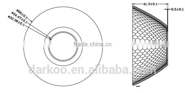 2014 New Samsung Free Solder Led Reflector With Lens COB Reflector COB Lens DK9224-R&L-FS for Downlight photo-2