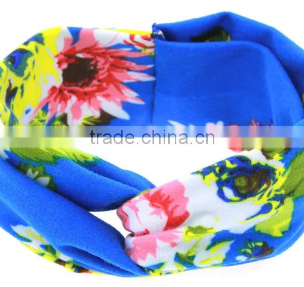 Hot-sales Baby Floral Headband Infant Headband Toddler Turban Headband Cotton Kids Cross Headband Wh-1743 photo-5