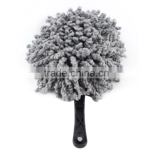 Multi-functional Car Duster Cleaning Dirt Dust Clean Care Brushes Dusting Tool Mop Gray photo-6
