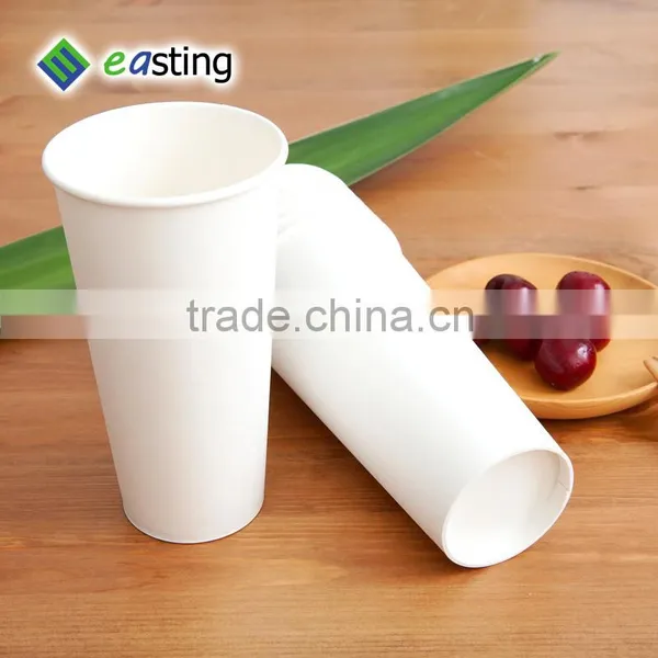 White 22 oz Disposable Single PE Coffee Paper Cup photo-2