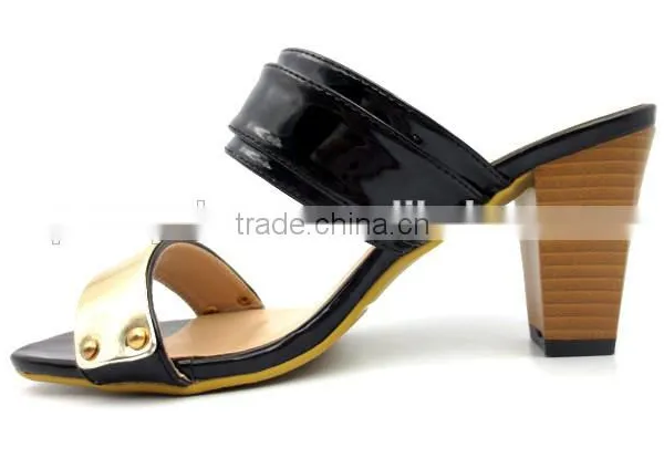 New Fashion Middle Heel Slipper Lady Party Sandals Slipper photo-5