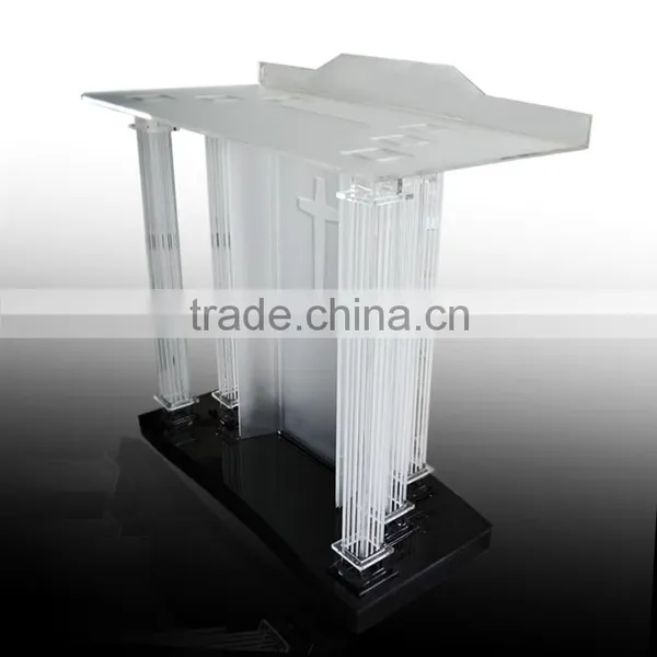 Factory Produce Acrylic Church Organic Glass Pulpit photo-6