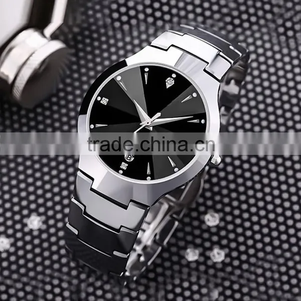 Elegance Tungsten Watch High Quality Sapphire Glass Watch Tungsten Band Watch