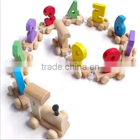 2016 New Product Wooden DIY Train Toys for Kids photo-3