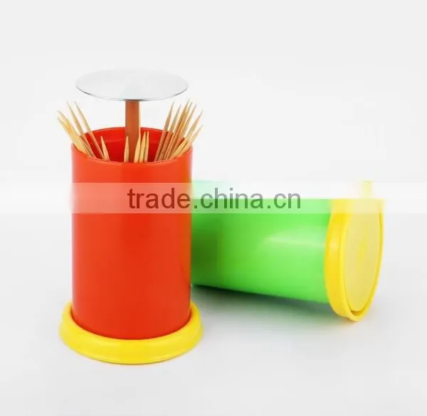 New Household Items Made China Automatic Stainless Steel Toothpick Holder photo-3