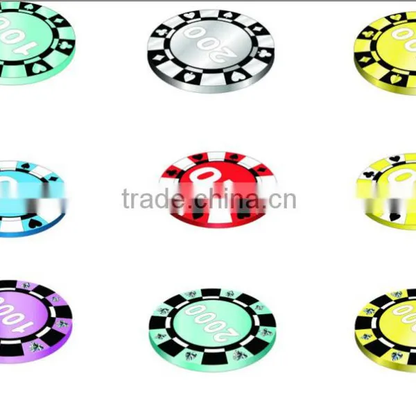 11.5g Dice Poker Chip With Stamp Printing photo-5