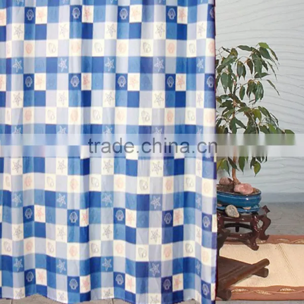 Factory Wholesale Fabric Woven 100%polyester Shower Bamboo Curtain photo-3