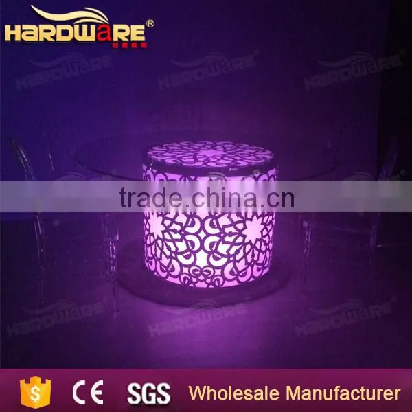 Unique LED Wedding Table,use 10 People Wedding Iron Round Table photo-3