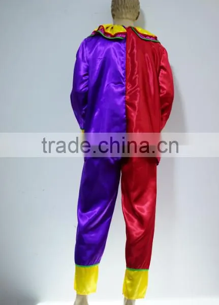 Halloween Funny Adult Men Clown Fancy Dress Mascot Costume photo-3