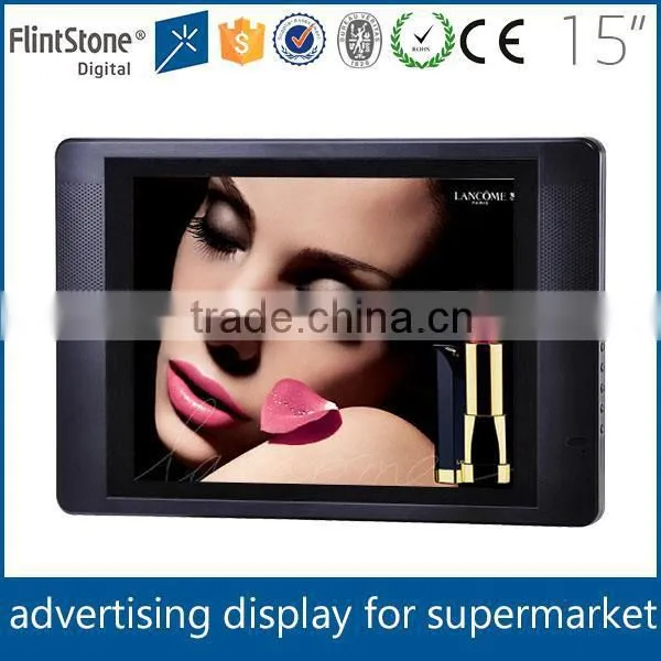 FlintStone 15 Inch Auto Play Kiosk LCD Screen, Auto Upgrade Advertising Kiosk, USB Upgrade Advertising Player photo-3