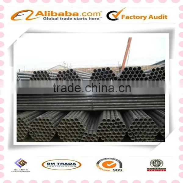 Hebei Tangshan ERW Round Tubes Black Steel Round Pipe photo-3