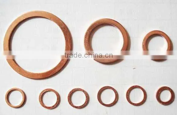 China Supplier Supply Spare Parts TS16949 Certificated Good Material Copper Crush Washer