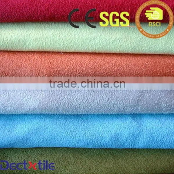 100% Polyester Sofa Upholstery Suede Fabric