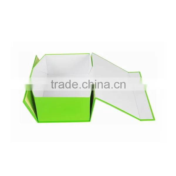 High Quality Cardboard Rigid Paper Magnetic Folding Storage Gift Box With Ribbon photo-5