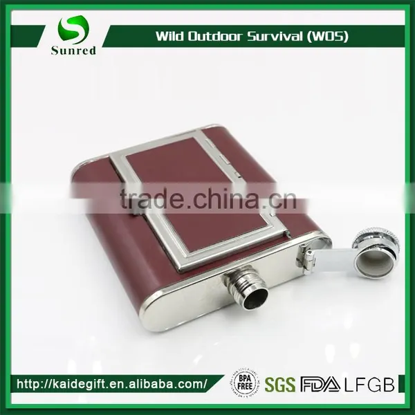 Promotional Custom Stainless Steel Hip Flask With Color Transfer Printing photo-5