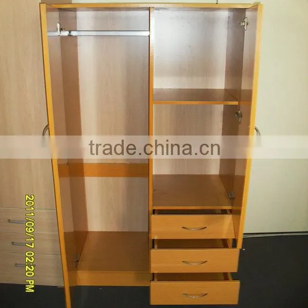 Wood Panel Style Wardrobe Bedroom Wardrobe Simple Designs photo-3