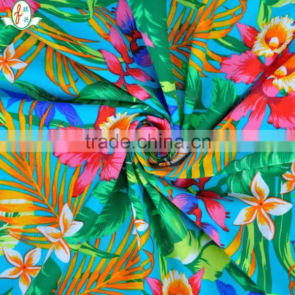 Elegant!!!Hotting Sale 4 Way Stretch Tropical Or Beach Theme Print Elastane Beachwear Fabric photo-3