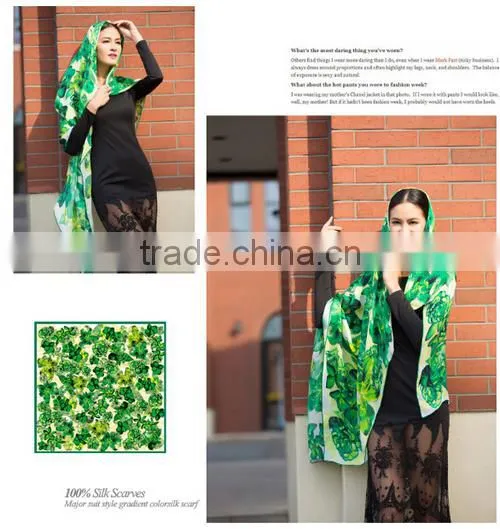 100% Silk 12mm GGT Big Square 130*130cm Spring Turban photo-3