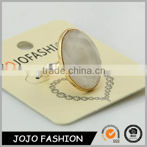 New Modle Gold Rings Resin Ruby Ring Precious Sapphire Gemstone Rings for Women or Men