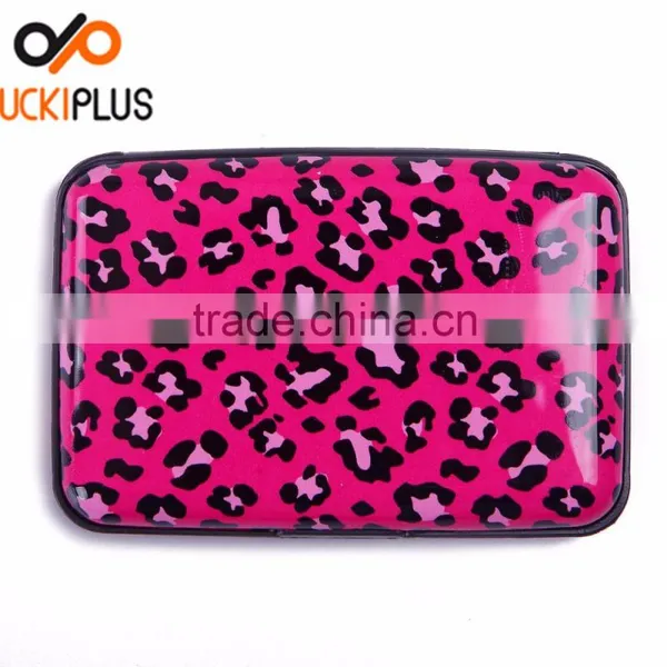 Luckiplus Inventory Pink and White Chevron Pattern Aluminum Wallets Identity Theft Blocker photo-3