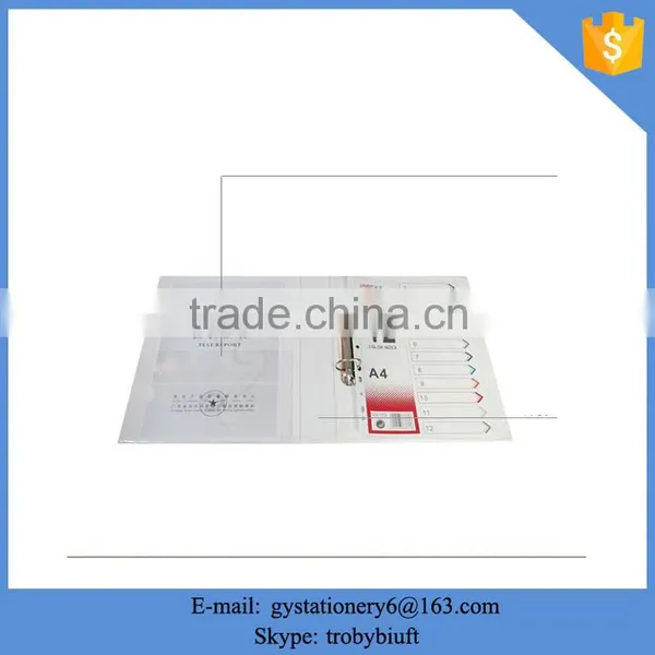 Customized Palstic Vinyl 2 Ring A4 Pvc Binder / Pvc File Folder photo-3
