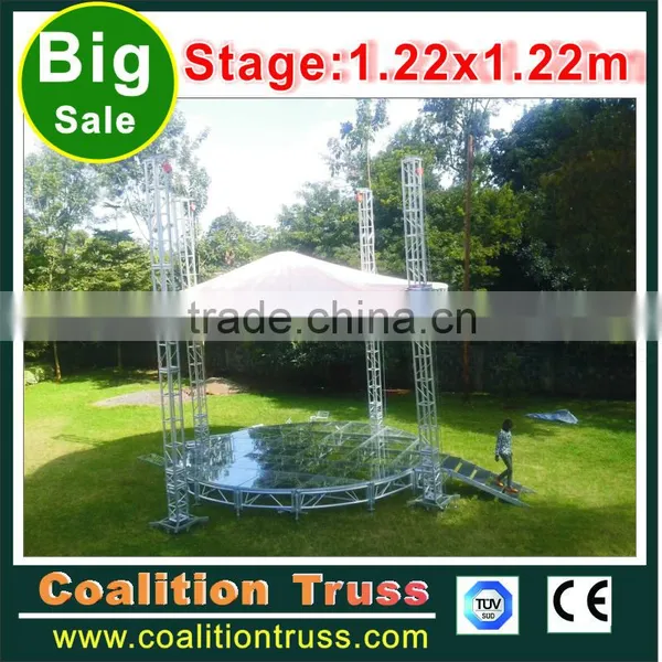 Factory Directly Transparent Plexiglass Wedding Stage Tempered Glass Stage Acrylic Stage photo-4