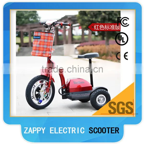 CE Certification and No Foldable Long Range Zappy Electric Scooter