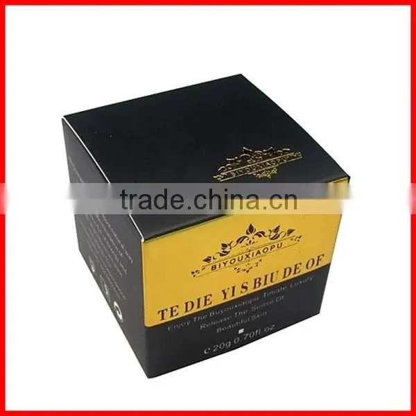 Romantic Gold Stamping Cosmetic Hardboard Box With Colorful Ribbon photo-2
