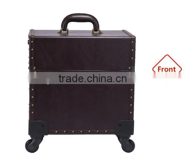 2016 Cheapest Professional PVC Rolling Cosmetic Makeup Case Beauty Box photo-2