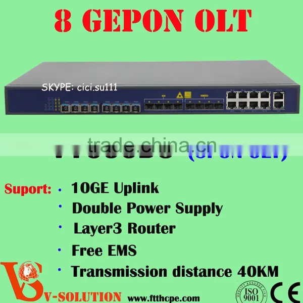 8PON GEPON OLT Optical Line Terminal Support L3 Route Function With Cisco Style CLI and Friendly EMS Management photo-5