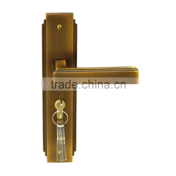 TRI-CIRCLE Zinc Alloy Lever Door Lock and Handle,lever Handle Door Lock Set photo-2