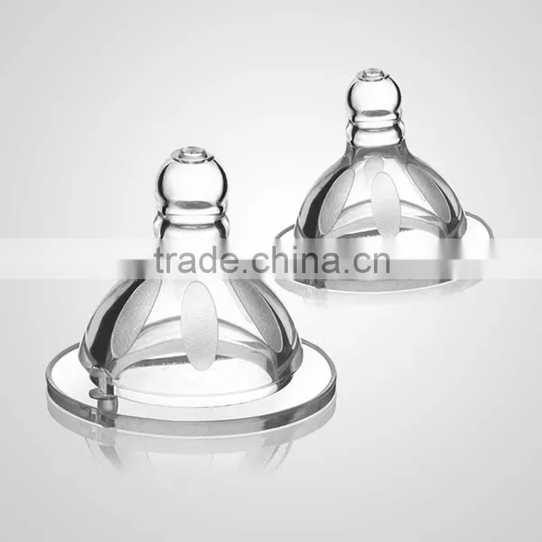Baby Feeding Bottles Free Flow Breastlike 4-12Months Beautiful Nipples photo-4
