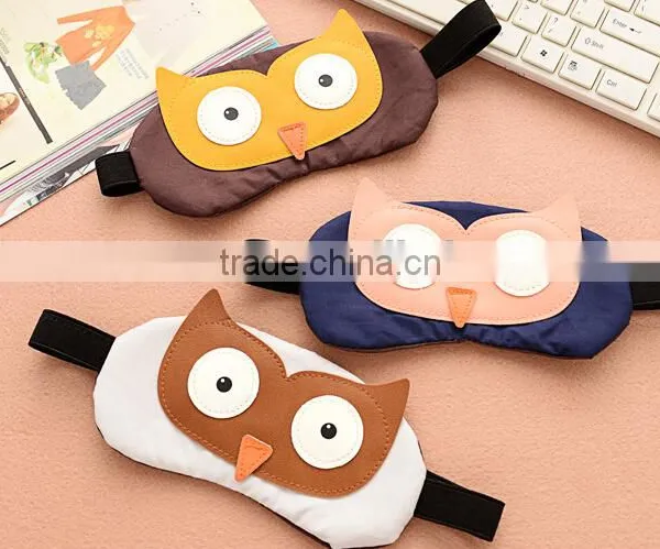 Wholesale Korean Funny Cute Animal Custom Blindfold Anti-wrinkle and Dark Circle Comfort Travel Sleeping Cover Eye Mask photo-6
