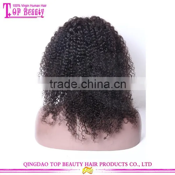 High Quality Virgin Afro Kinky Human Hair Wig Brazilian Human Hair Kinky Curly Wig For Black Women photo-4