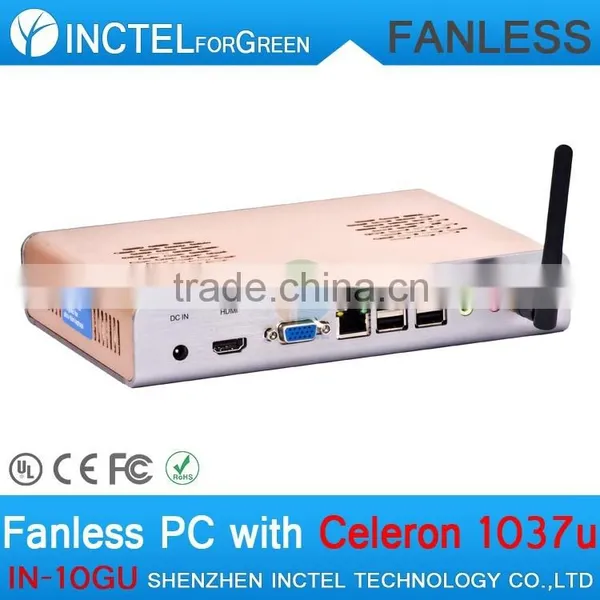 Industrial Panel Fanless PC With Intel Celeron C1037U COM Full Alluminum Chassis photo-6
